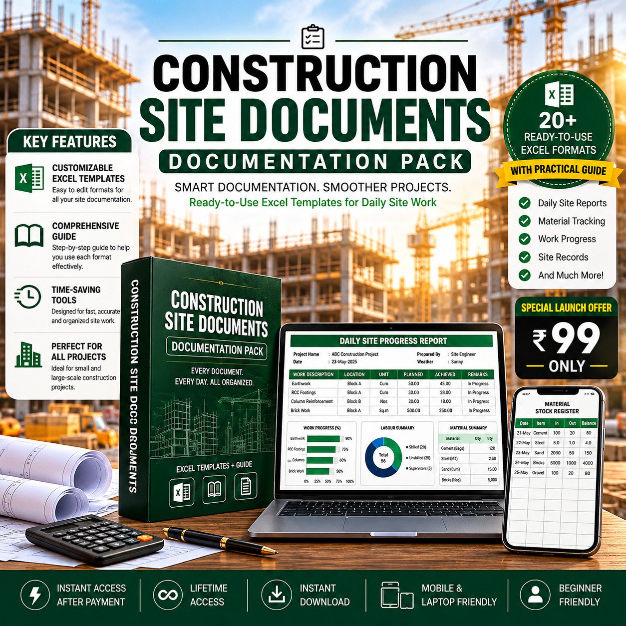 Construction Site Documentation Pack